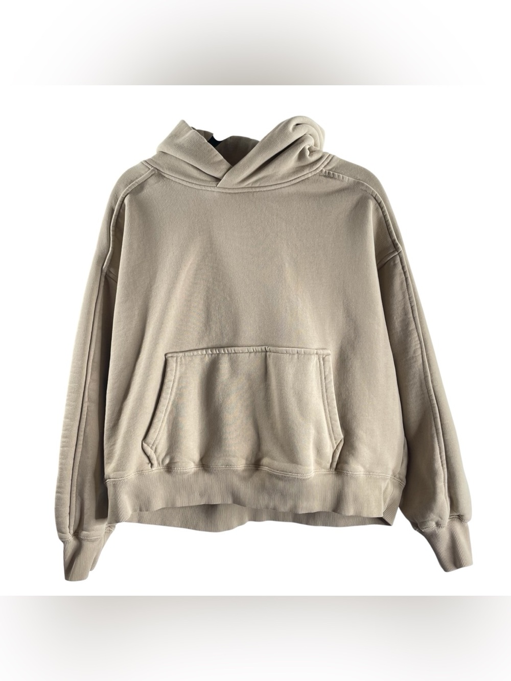 FREE PEOPLE FP MOVEMENT Neutral Beige Pullover Hoodie Sweatshirt